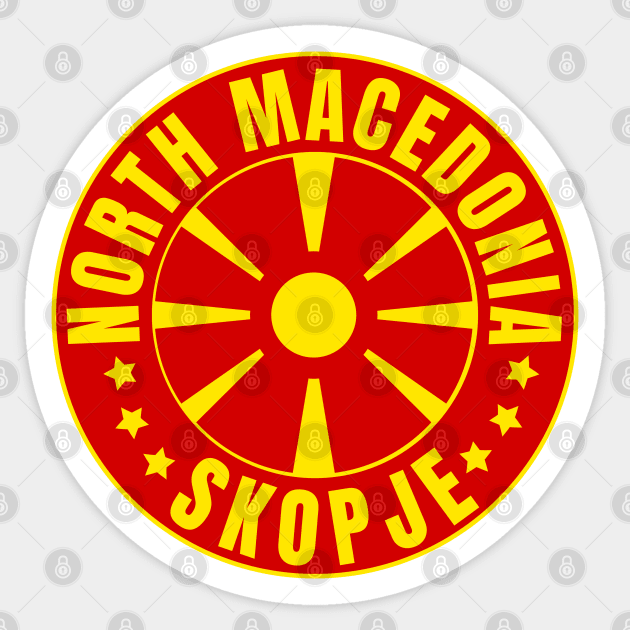 Skopje Sticker by footballomatic